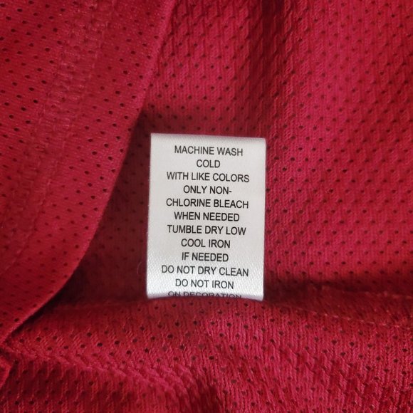 On the Byas Red and Gray Men's Jersey - Picture 6 of 9